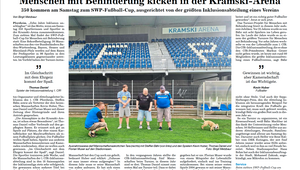 Abbildung: Starke Turnierleistung der Thera Kickers beim 10. SWP-Cup in Pforzheim.